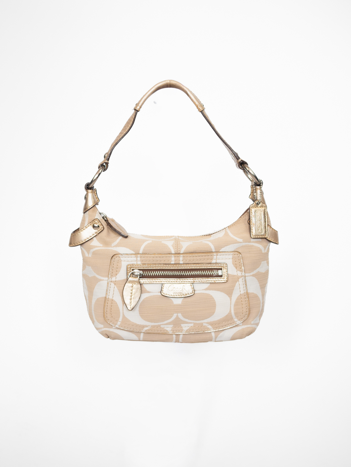 Rare Vintage Coach Cream Mini Shoulder Bag