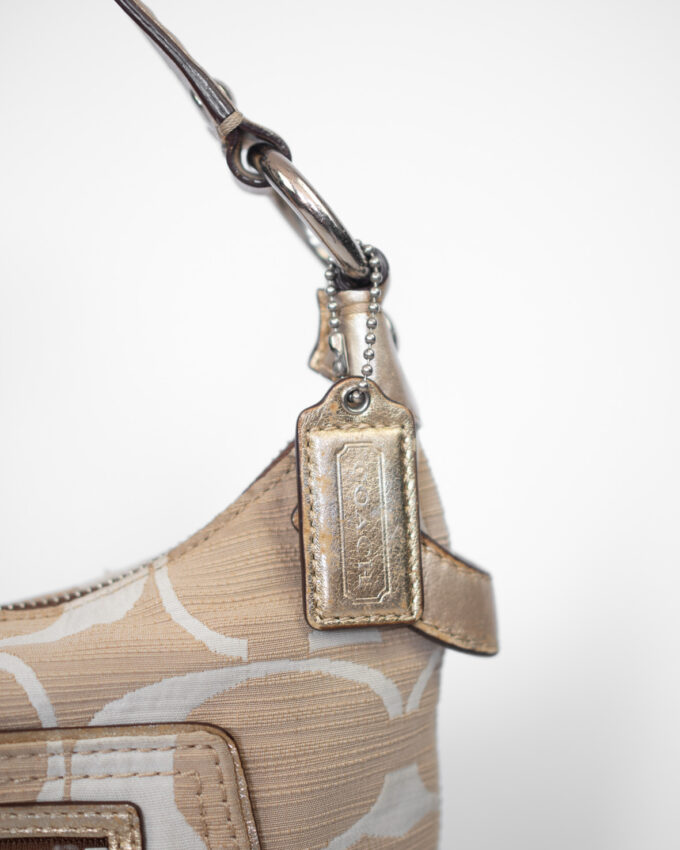 Rare Vintage Coach Cream Mini Shoulder Bag