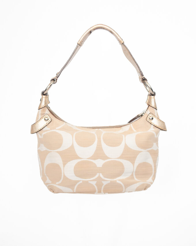 Rare Vintage Coach Cream Mini Shoulder Bag