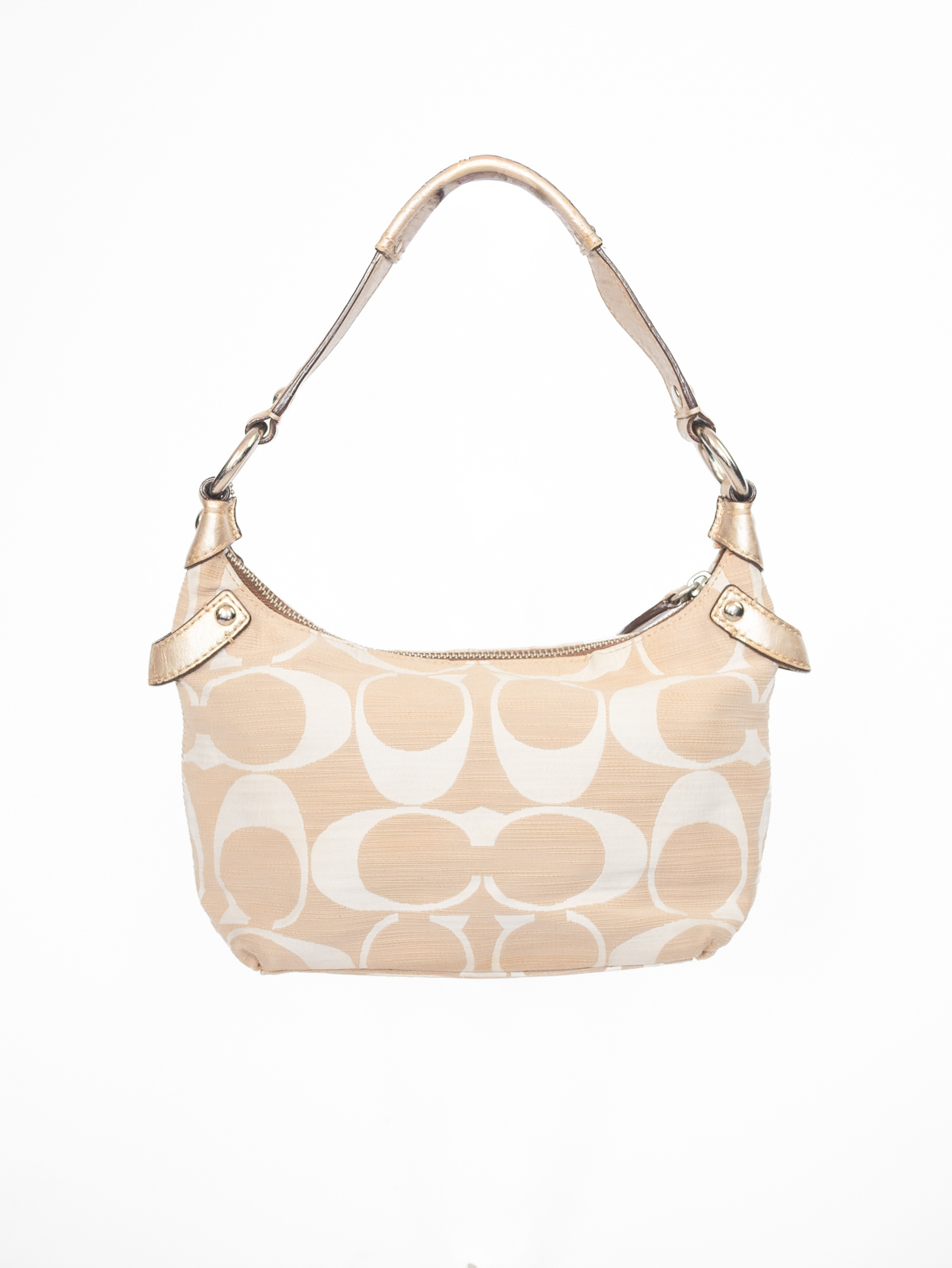 Rare Vintage Coach Cream Mini Shoulder Bag - Image 11