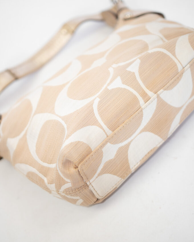 Rare Vintage Coach Cream Mini Shoulder Bag
