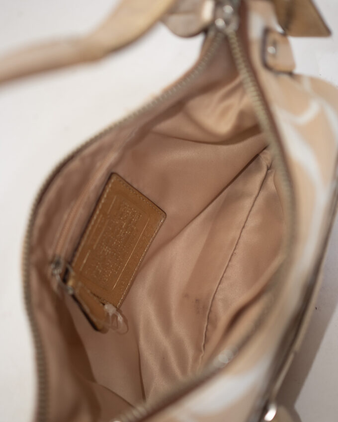 Rare Vintage Coach Cream Mini Shoulder Bag