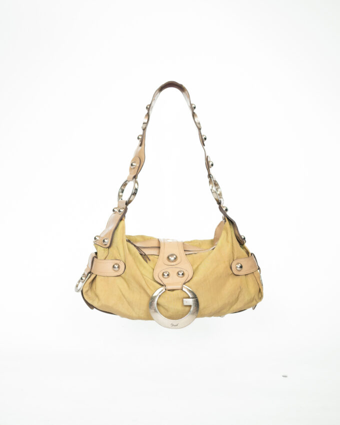 Vintage Guess Mustard G Logo Shoulder Bag