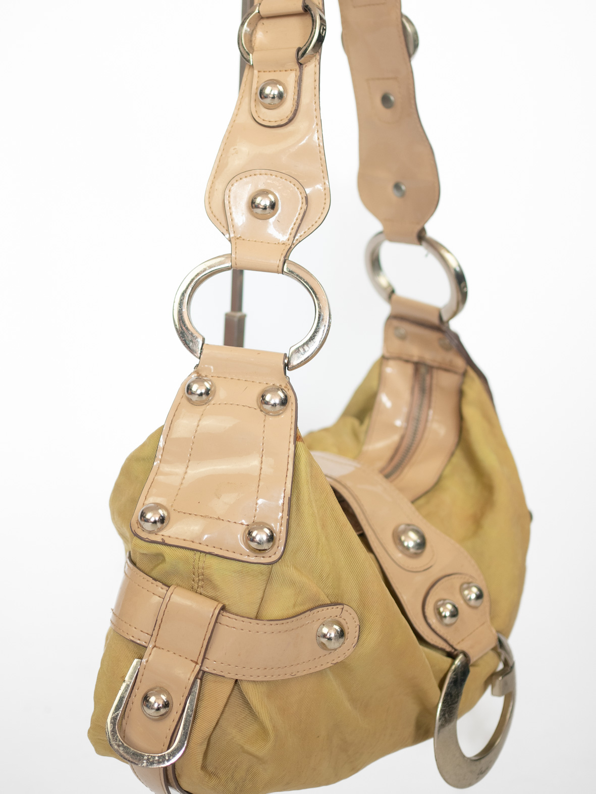 Vintage Guess Mustard G Logo Shoulder Bag - Image 4