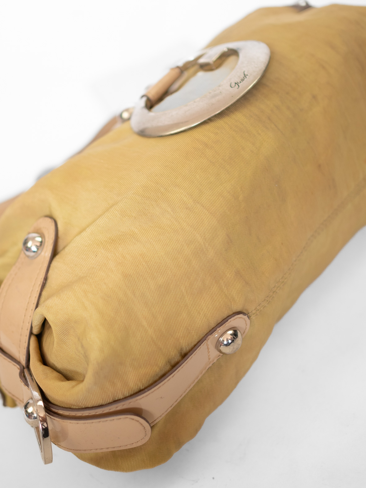 Vintage Guess Mustard G Logo Shoulder Bag - Image 5