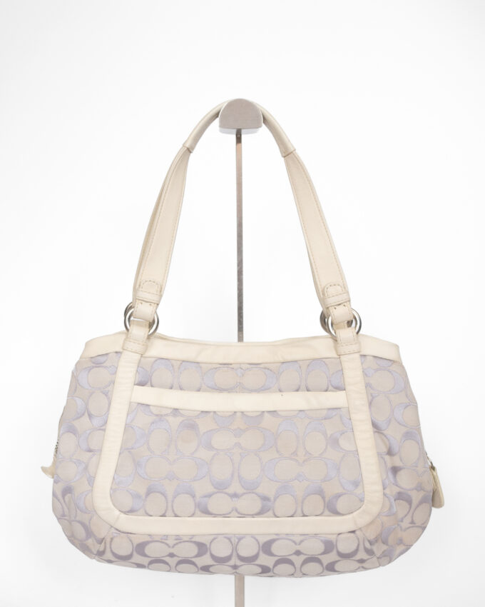 Vintage Coach Soft Lilac Signature Shoulder Bag