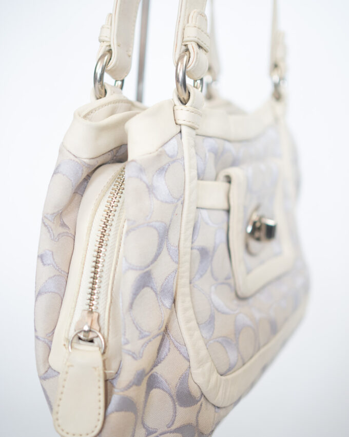 Vintage Coach Soft Lilac Signature Shoulder Bag