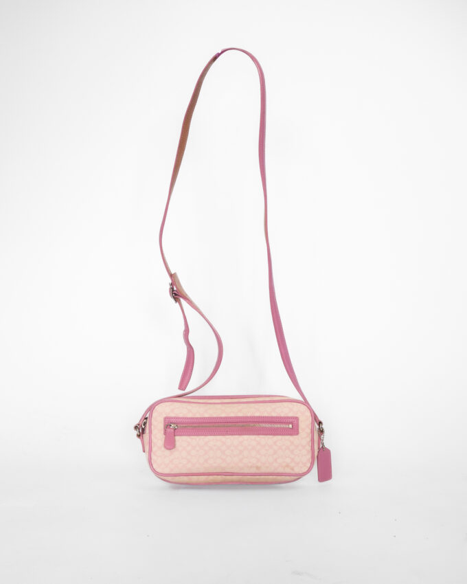 Vintage Coach Pastel Pink Mini Crossbody Bag