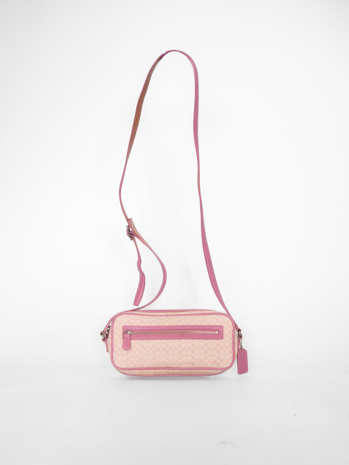 Vintage Coach Pastel Pink Mini Crossbody Bag