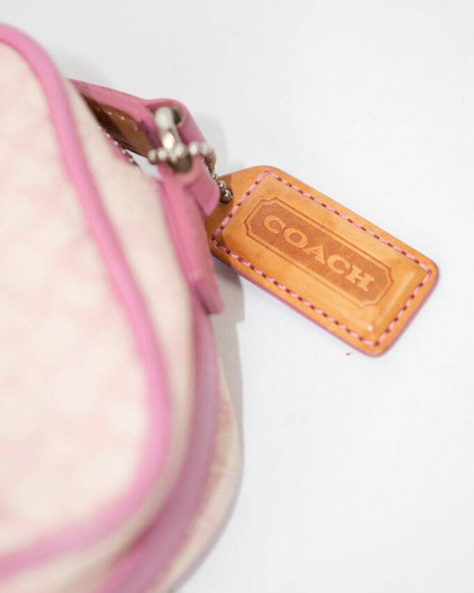 Vintage Coach Pastel Pink Mini Crossbody Bag