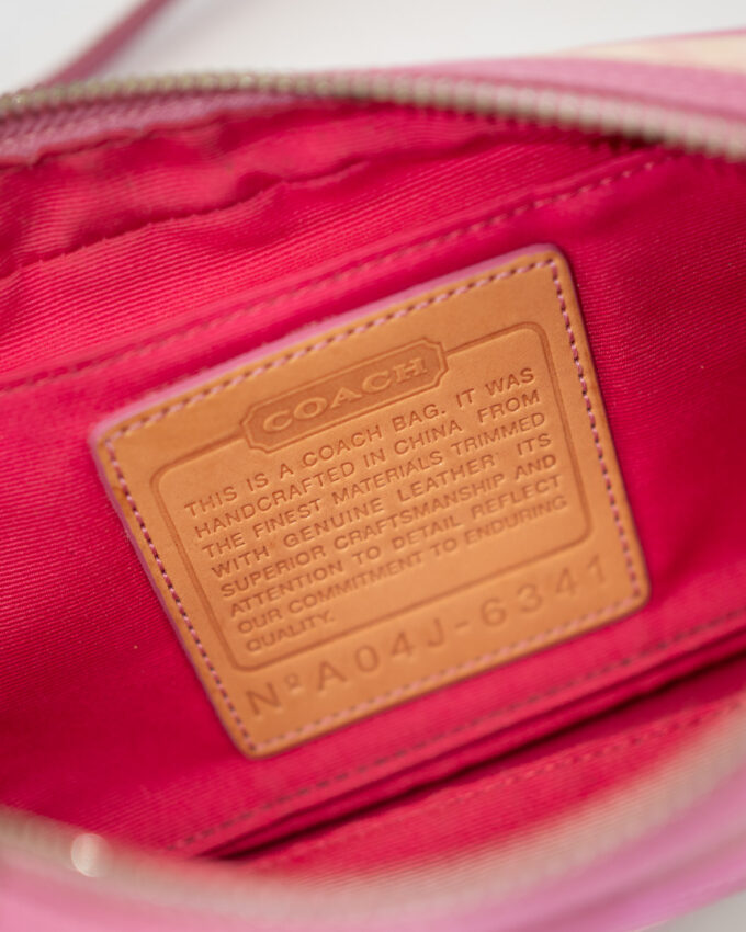 Vintage Coach Pastel Pink Mini Crossbody Bag