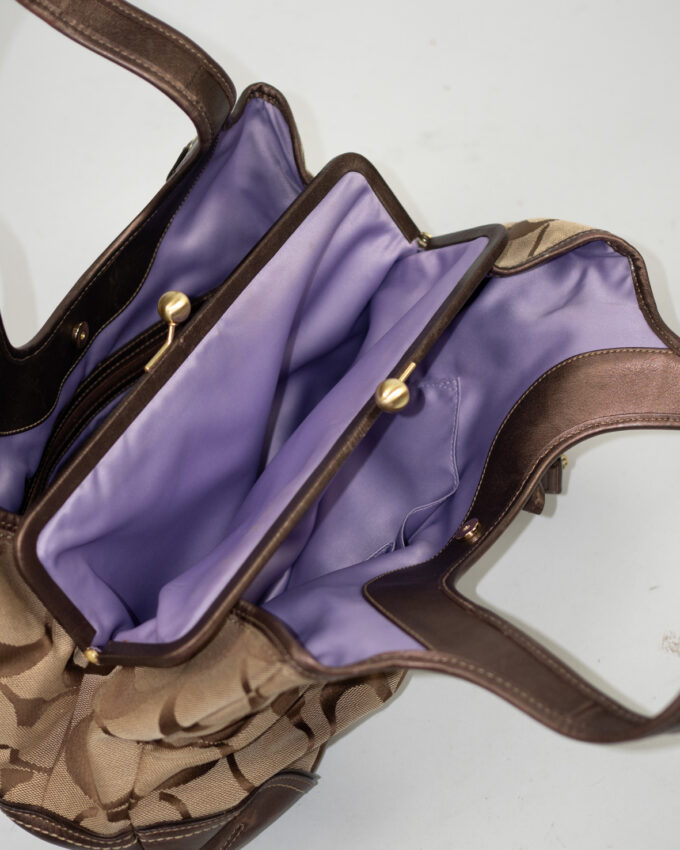 Coach Vintage Ergo Kisslock Signature Bag