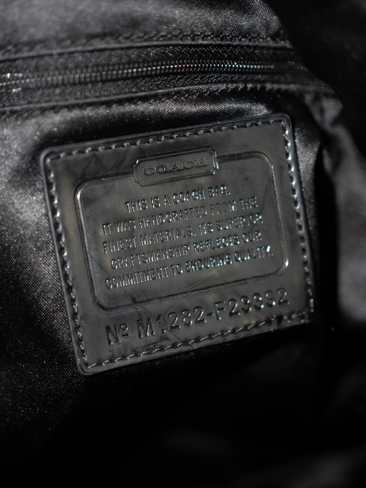 Coach Vintage Poppy Black Signature Shoulder Bag - Image 10