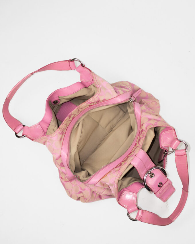 Rare Coach Vintage Soho Pink Signature Tote Bag
