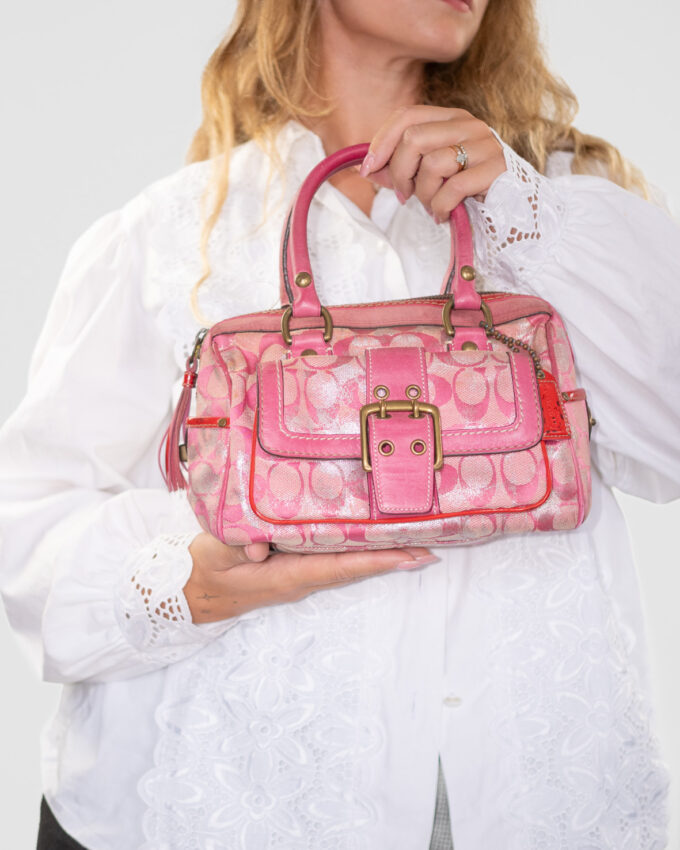 Coach Vintage Pink Metallic Mini Bag