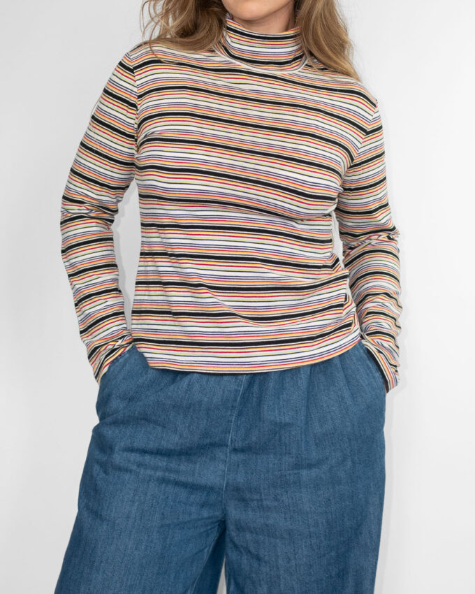 Vintage Striped Turtleneck - S/M
