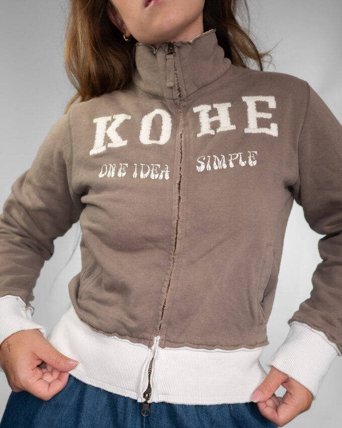 Vintage KOHE Y2K Double Zip Cardigan -S/M