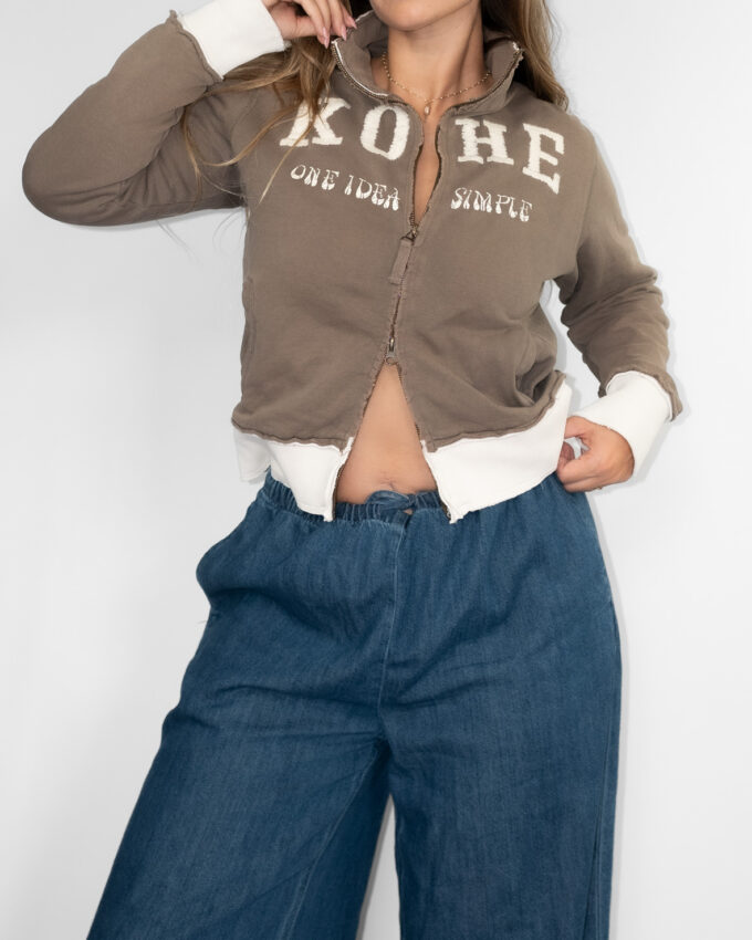 Vintage KOHE Y2K Double Zip Cardigan -S/M
