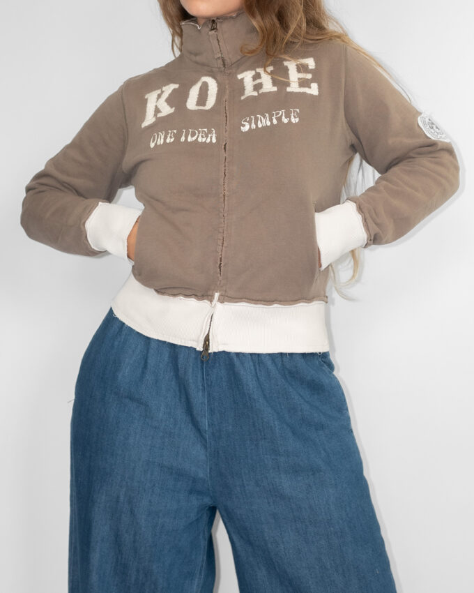 Vintage KOHE Y2K Double Zip Cardigan -S/M