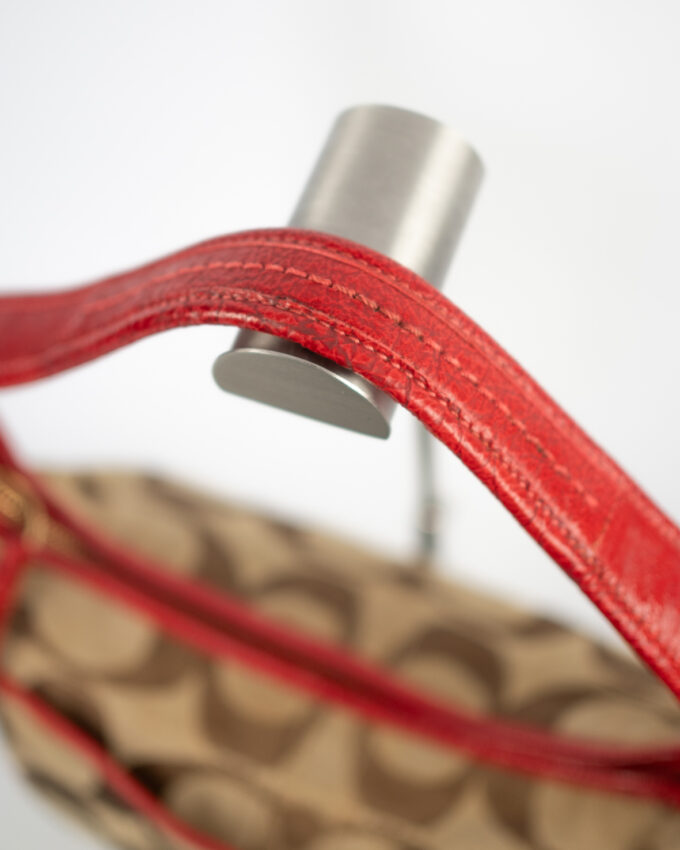 Vintage Coach Signature Hobo Bag – Red