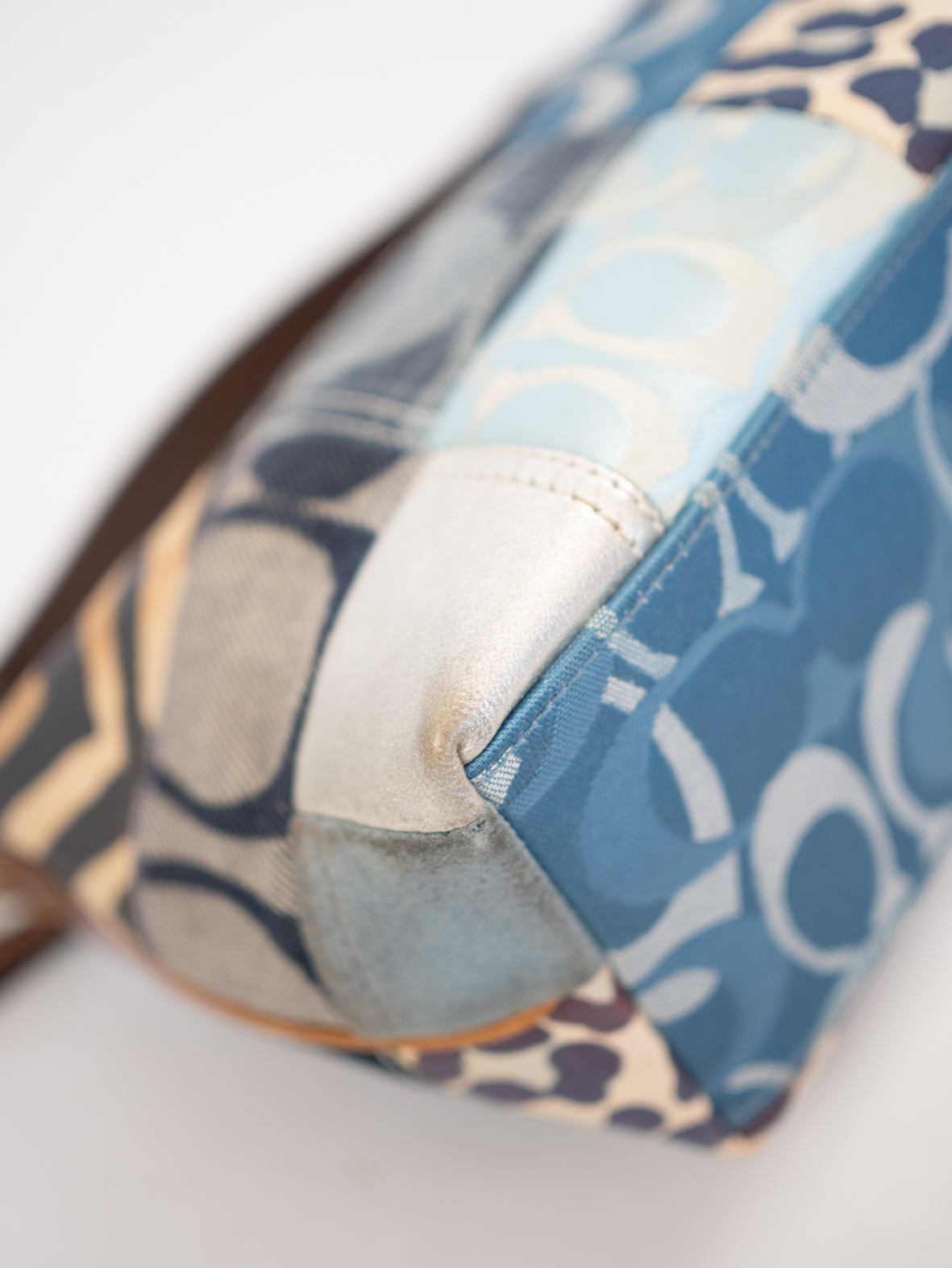 Rare Vintage Coach Patchwork Mini Bag - Image 9