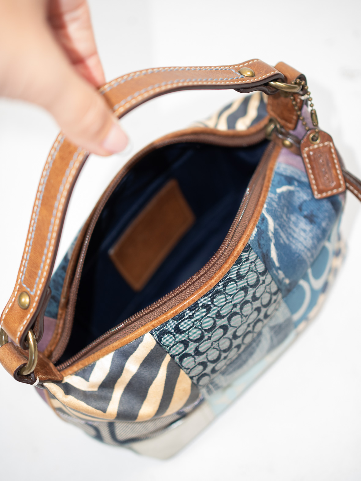 Rare Vintage Coach Patchwork Mini Bag - Image 3