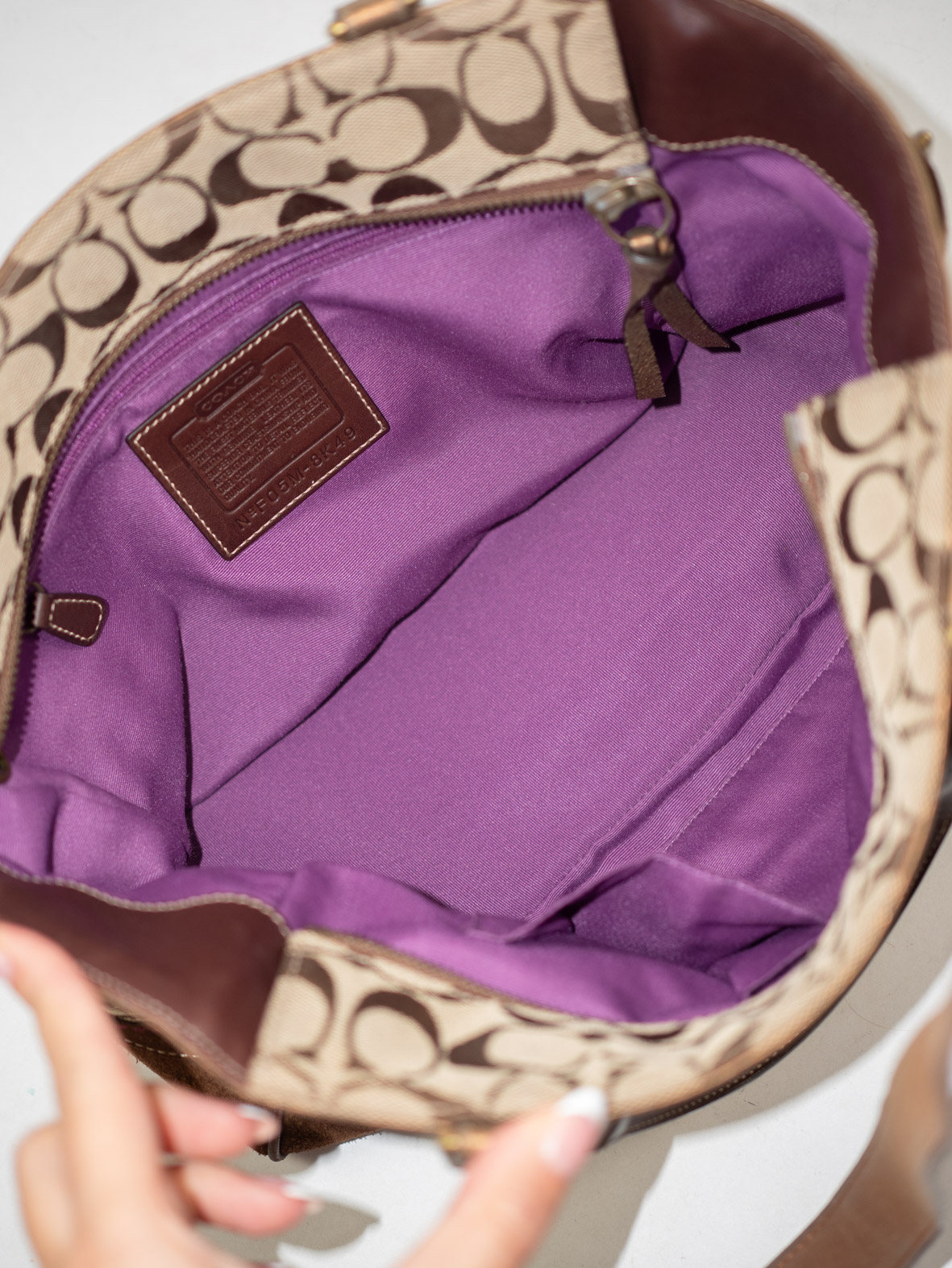 Vintage Coach Signature Tote Bag - Image 10