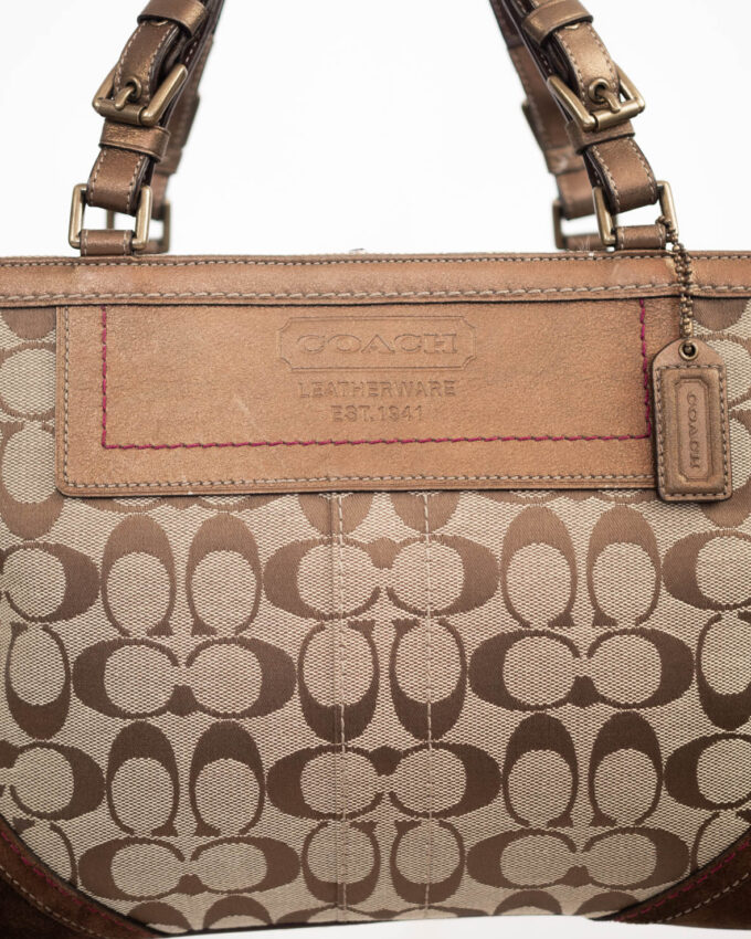 Vintage Coach Signature Tote Bag