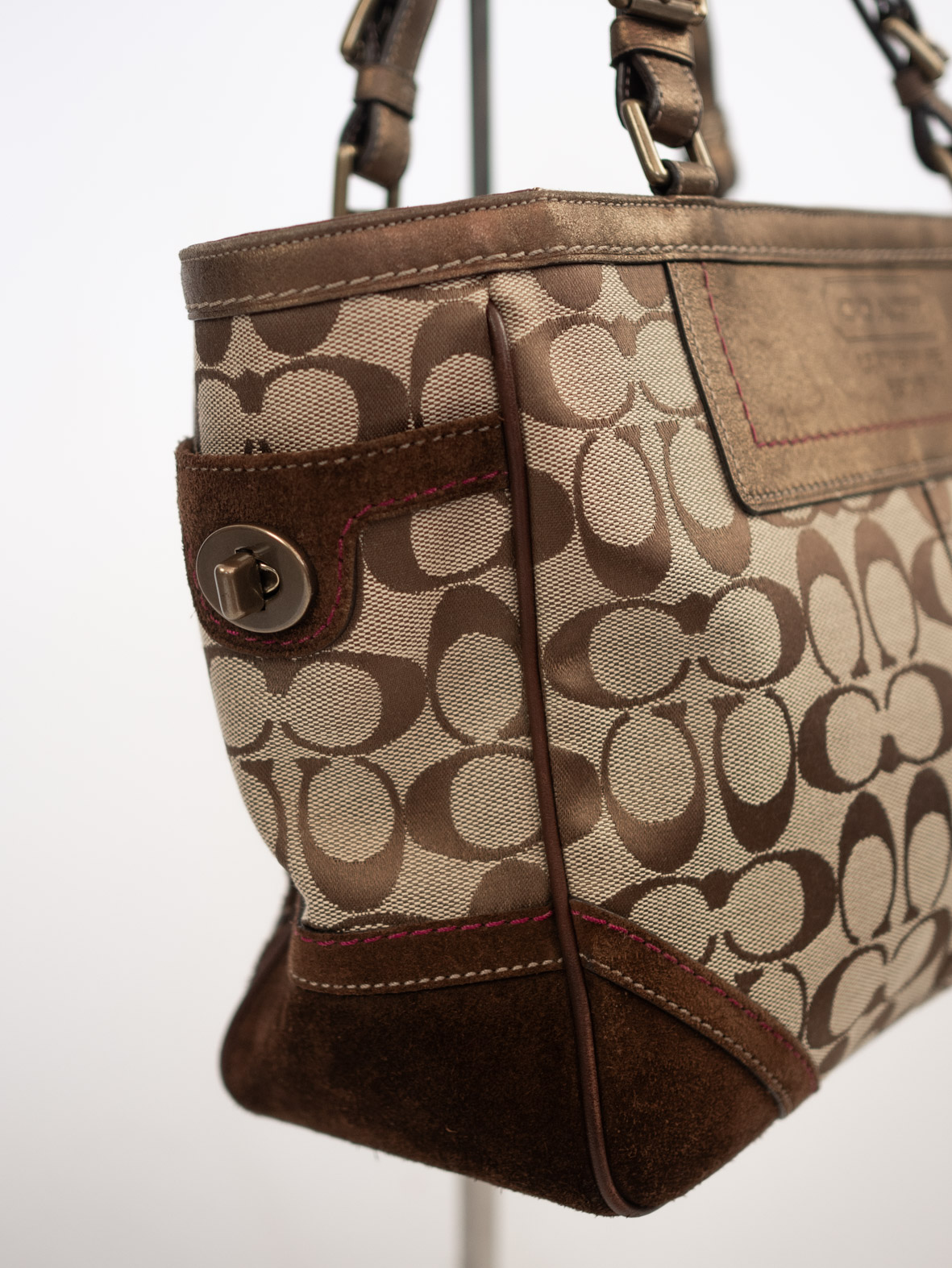 Vintage Coach Signature Tote Bag - Image 6