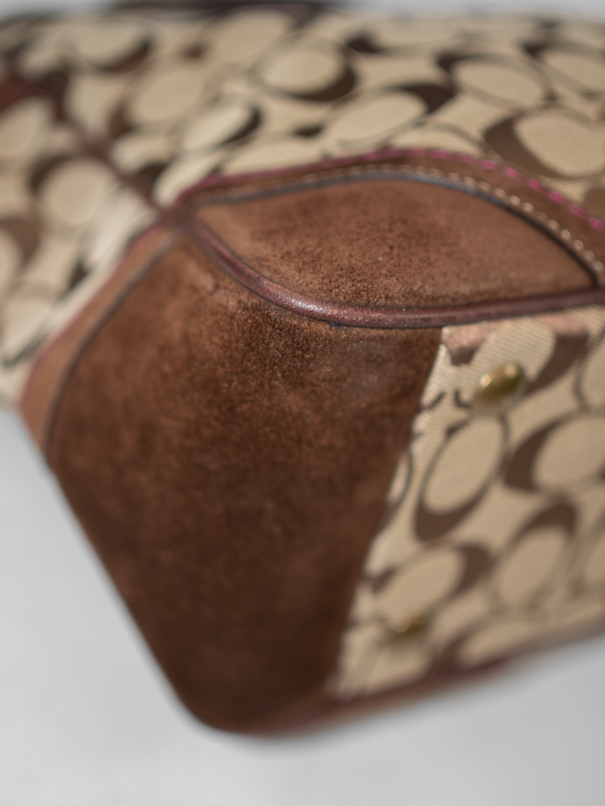 Vintage Coach Signature Tote Bag - Image 9