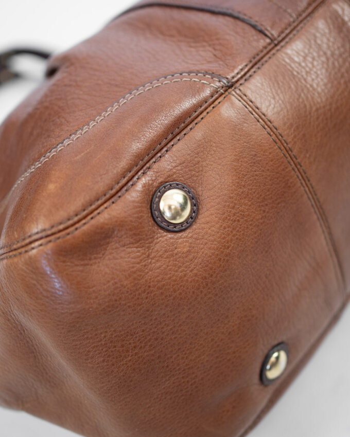 Vintage Coach Leather Horsebit Bag – Brown