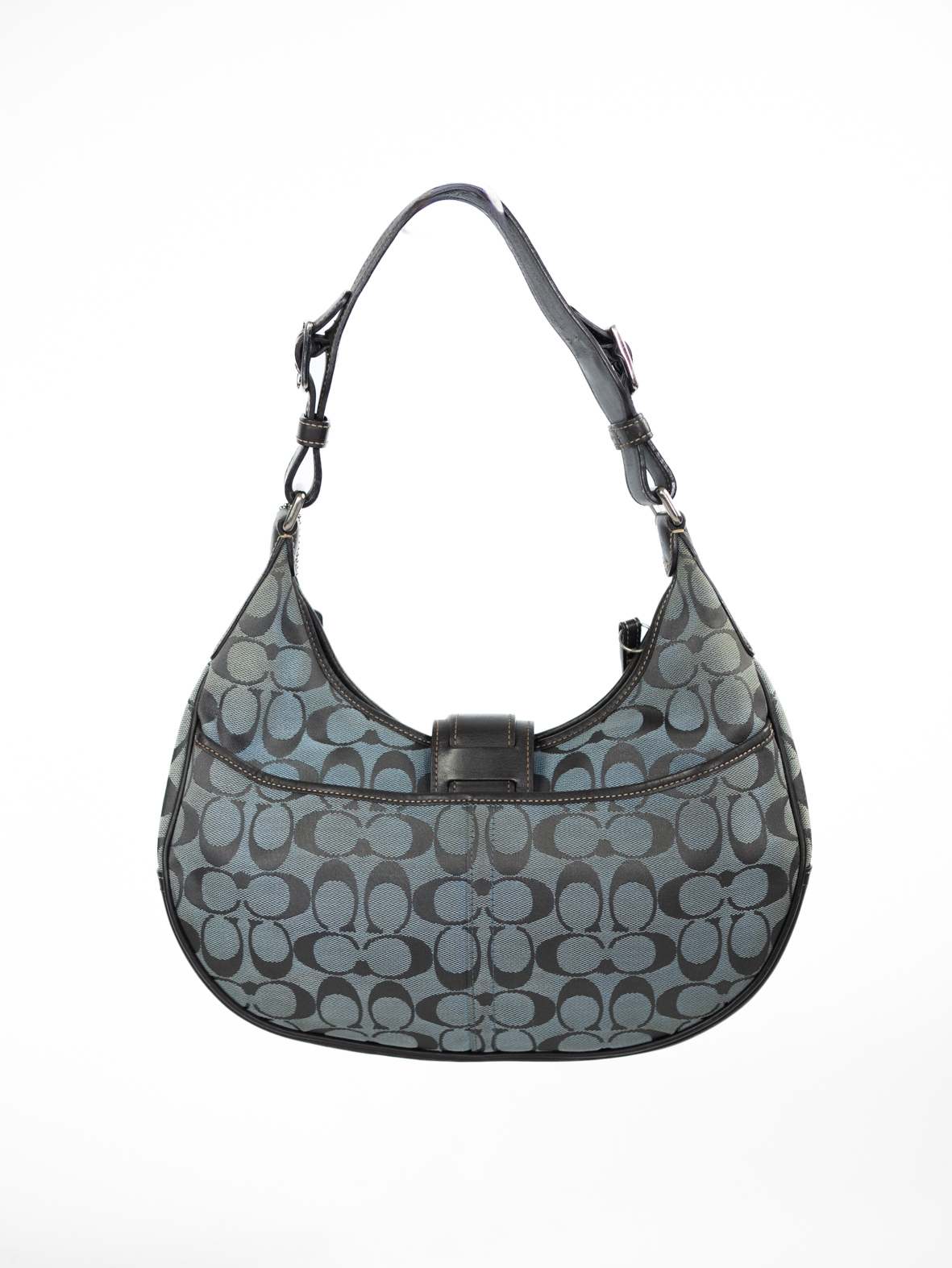 Rare Blue Vintage Coach Soho Hobo - Image 9