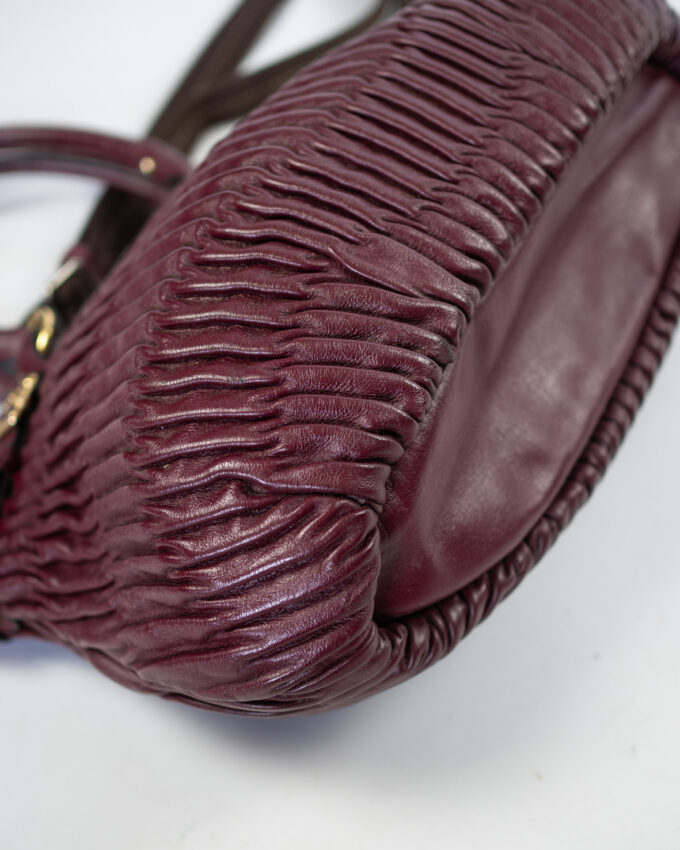 Vintage Coach Madison Full Leather Burgundy Two-Way Bag