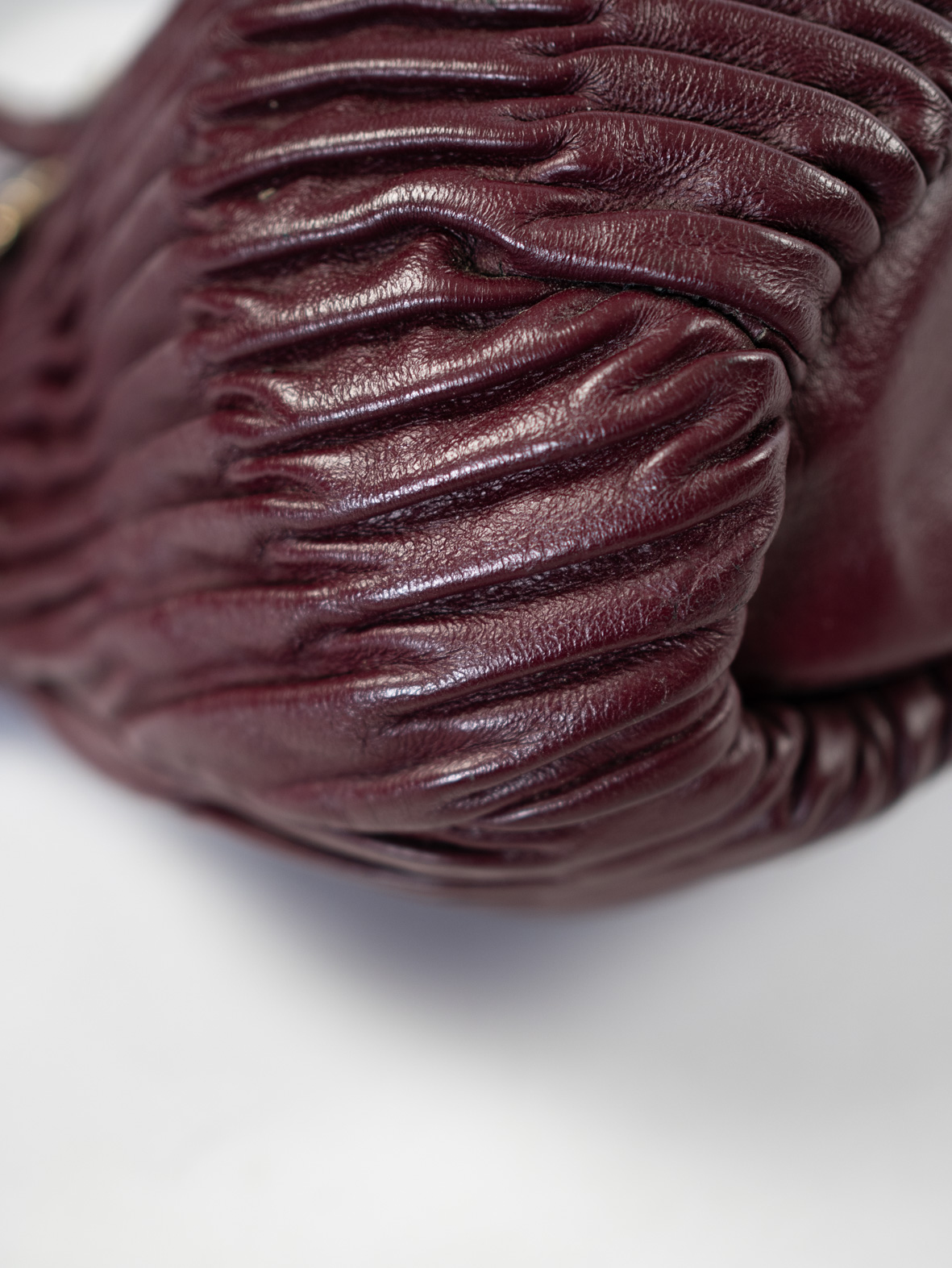 Vintage Coach Madison Full Leather Burgundy Two-Way Bag - Image 9