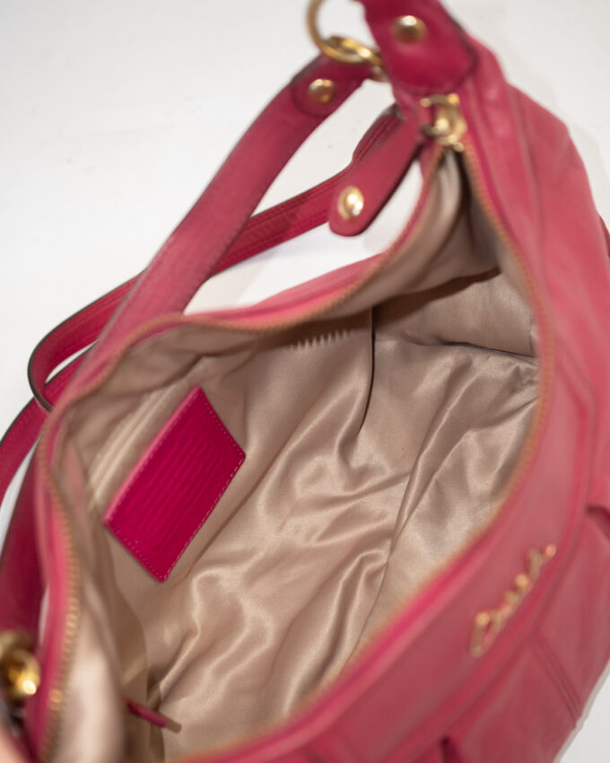 Vintage Coach Berry Leather Bag