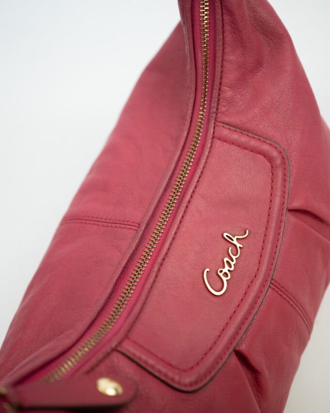 Vintage Coach Berry Leather Bag