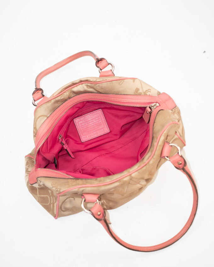 Vintage Coach Signature Barrel Bag – Soft Pink
