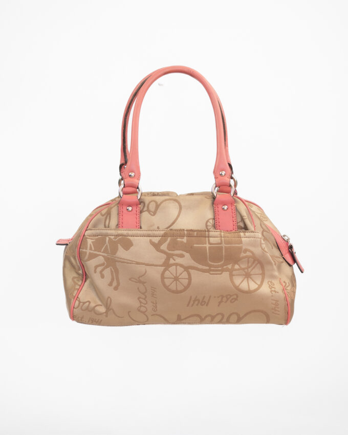 Vintage Coach Signature Barrel Bag – Soft Pink