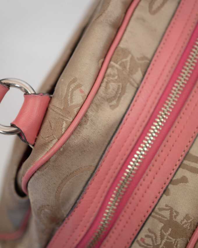 Vintage Coach Signature Barrel Bag – Soft Pink