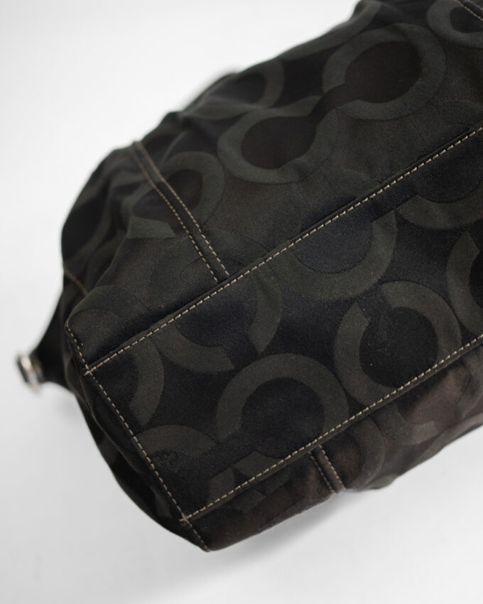 Vintage Coach Madison Signature Canvas Bag – Black