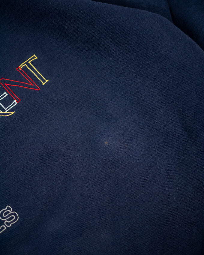 Vintage YSL Embroidered Oversized Sweatshirt – Navy - M