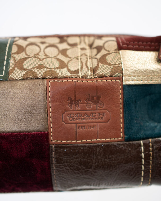 Rare Vintage Coach Patchwork Shoulder Bag – Autumn Mix