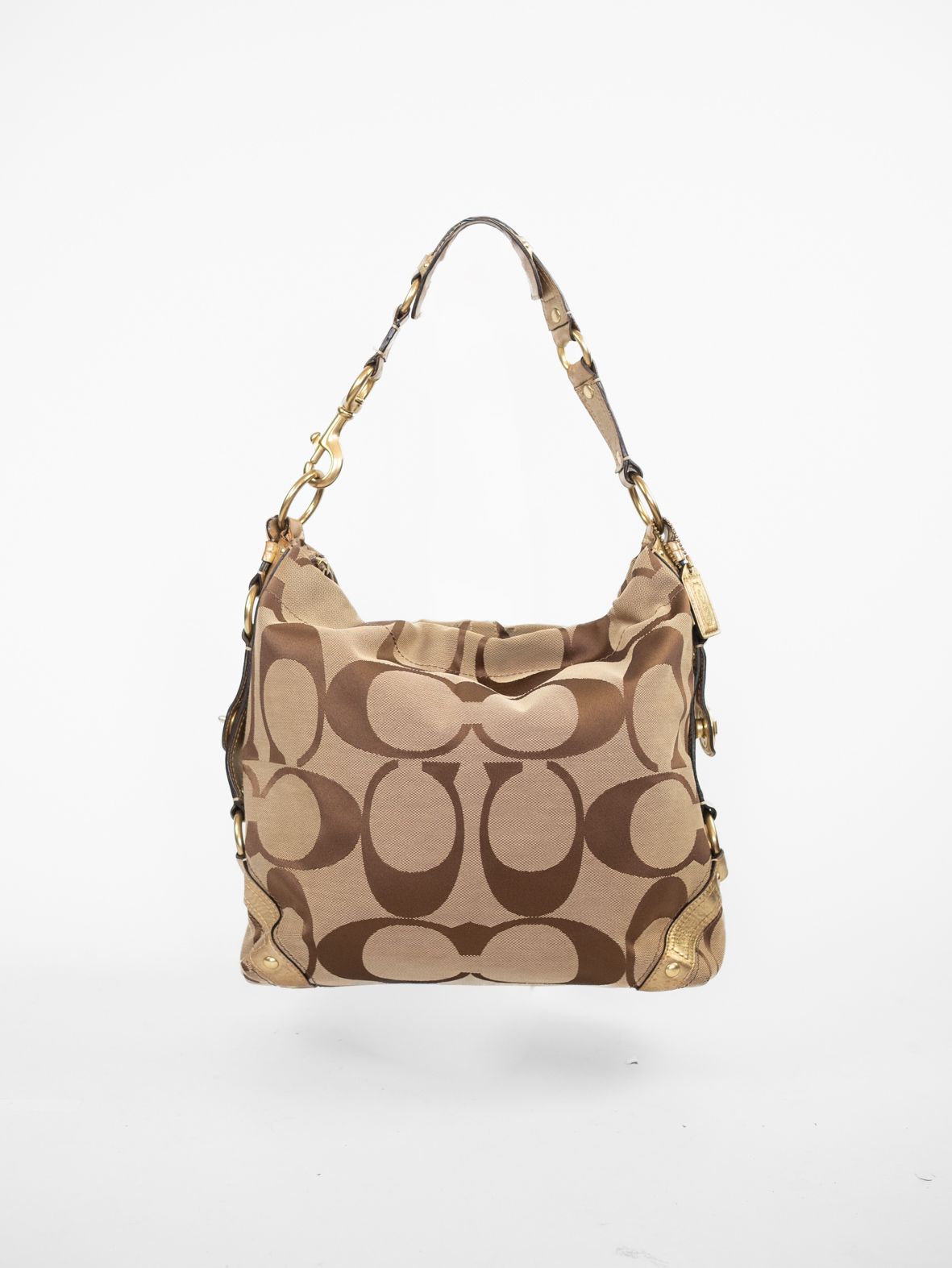 Vintage Coach Carly Monogram Bag – Gold