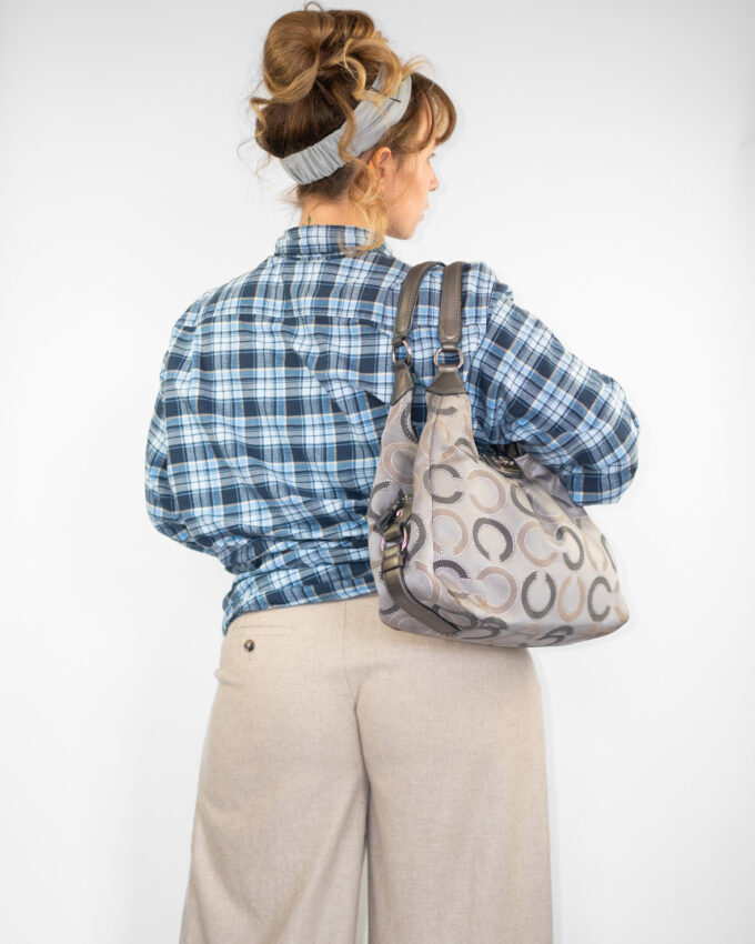 Vintage Coach Maggie Monogram Bag – Grey