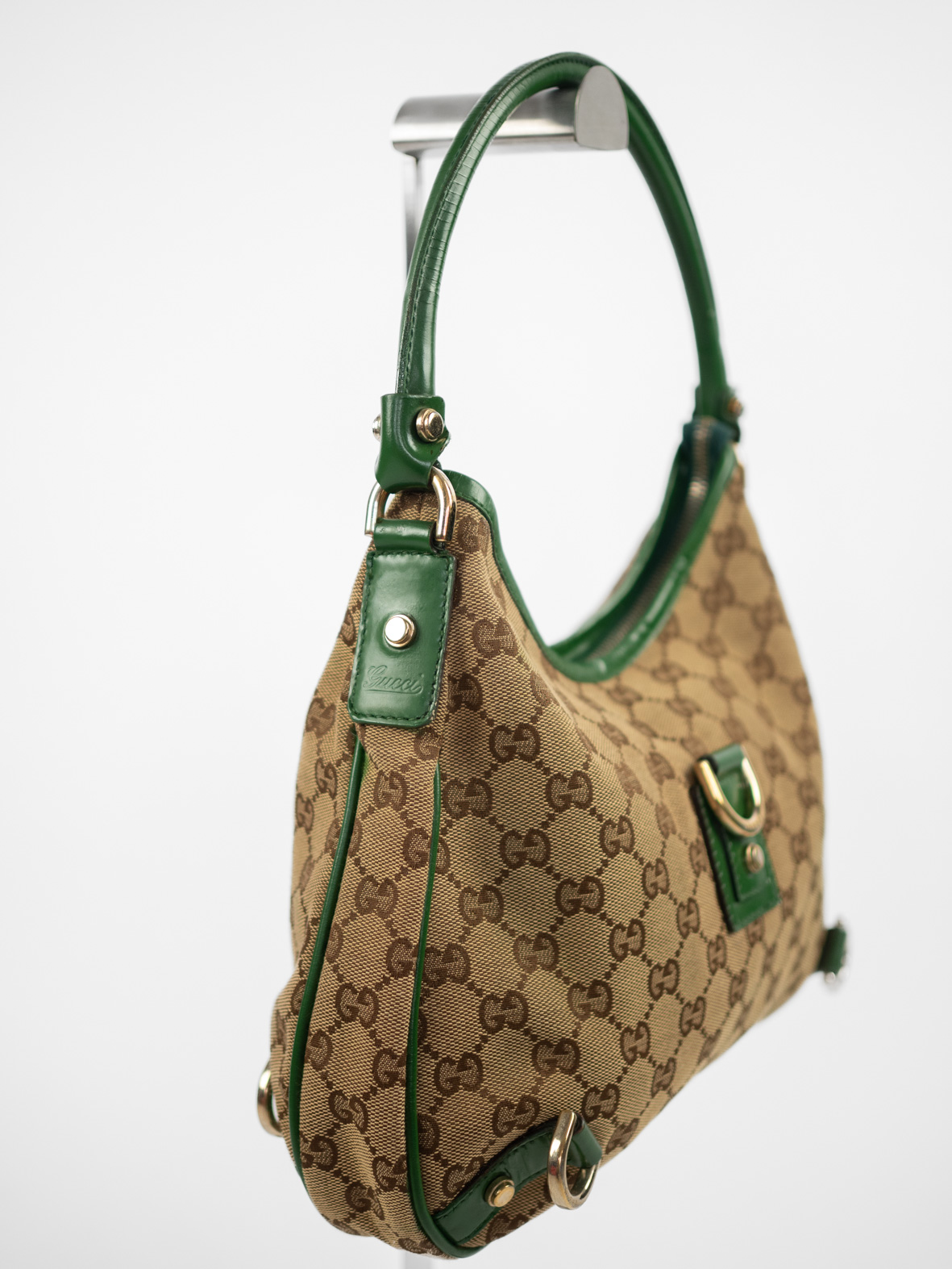 Vintage Gucci Abbey D-Ring Shoulder Bag – Forest Green - Image 8