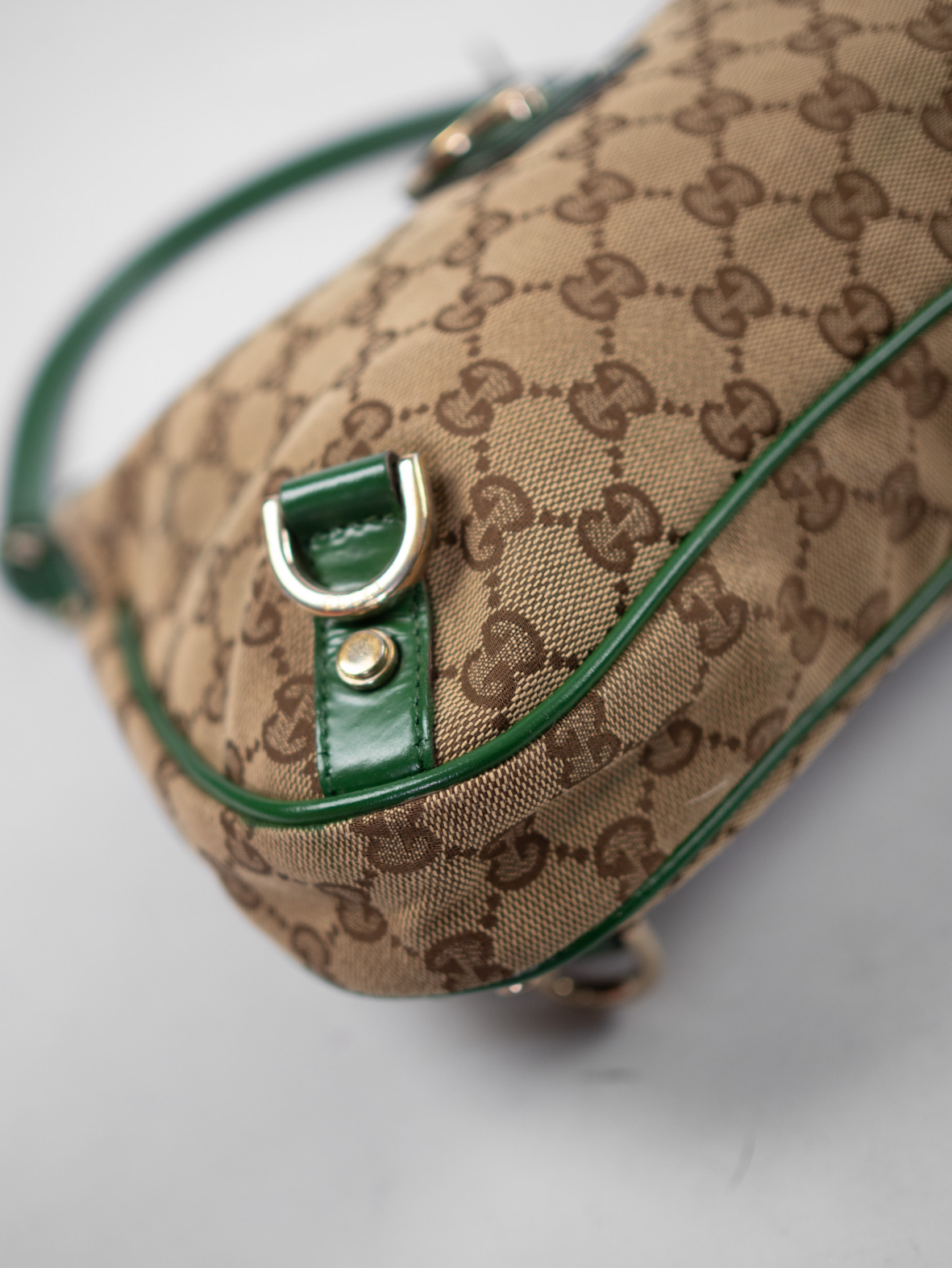 Vintage Gucci Abbey D-Ring Shoulder Bag – Forest Green - Image 14