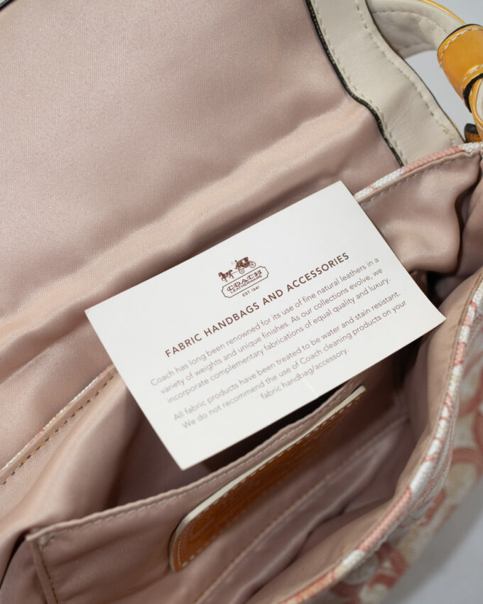 Vintage Coach Signature Sequin Shoulder Bag – Blush Pink