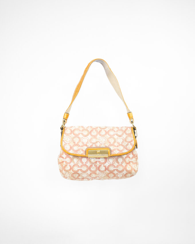 Vintage Coach Signature Sequin Shoulder Bag – Blush Pink
