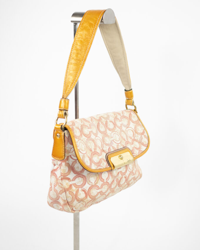 Vintage Coach Signature Sequin Shoulder Bag – Blush Pink