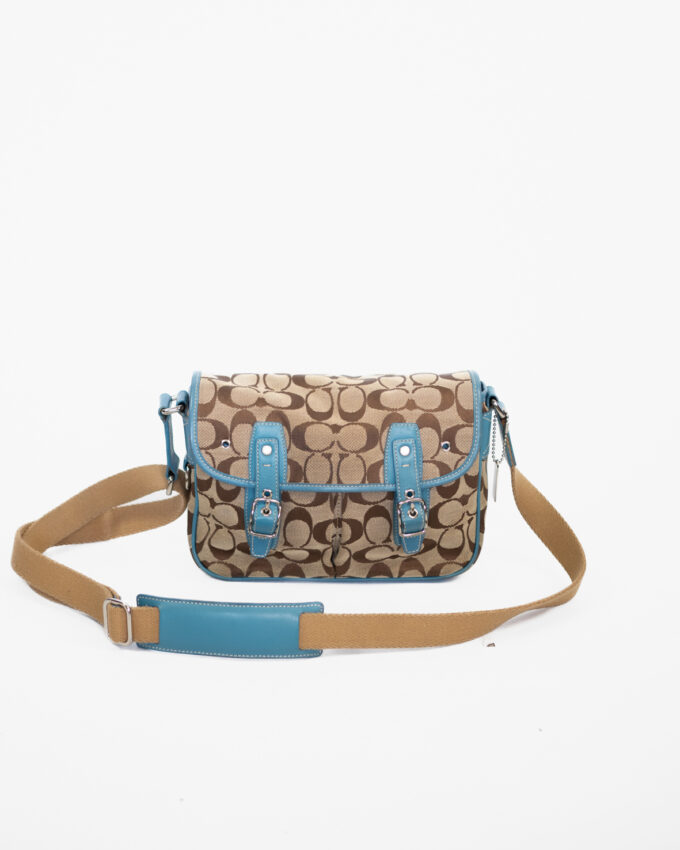Vintage Coach Signature Buckle Crossbody